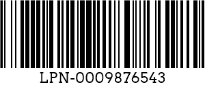 קוד 128 barcode example